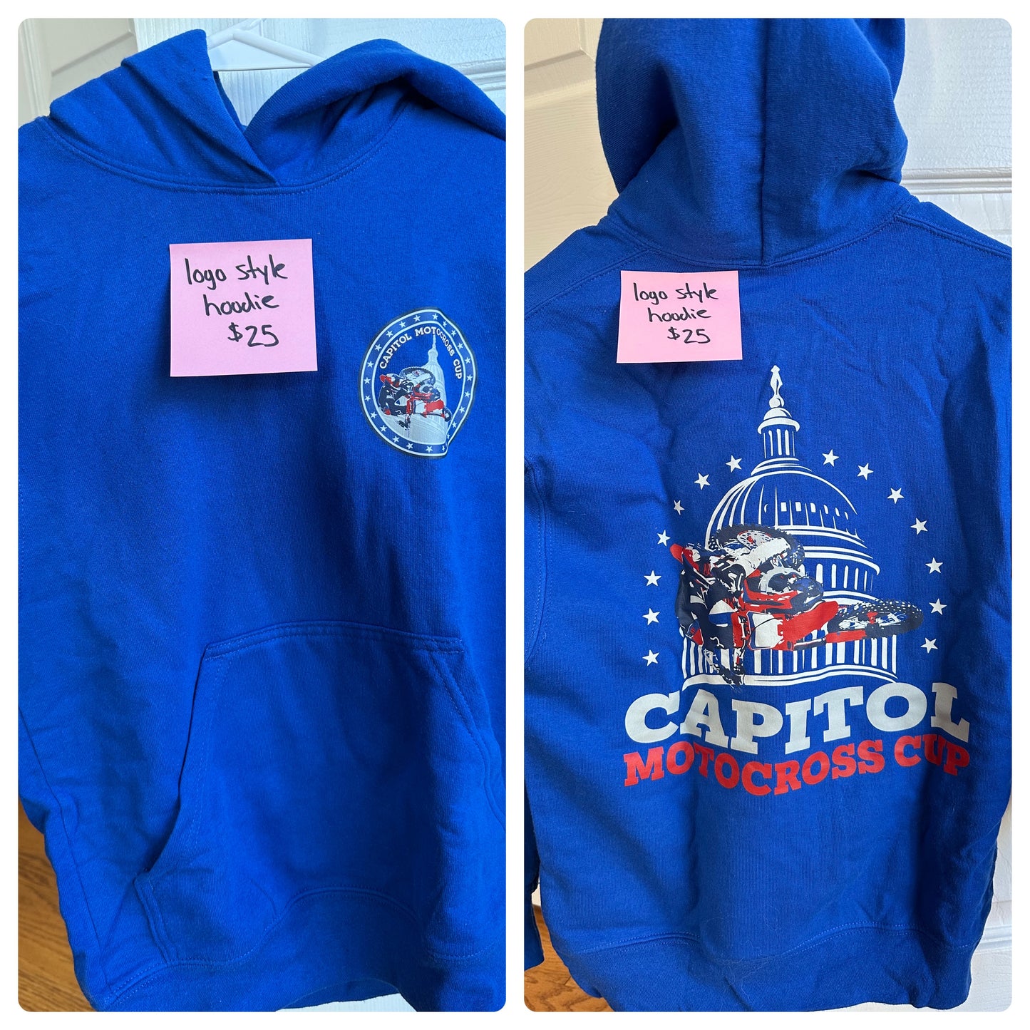 Capitol Motocross Cup Blue Logo Hoodie